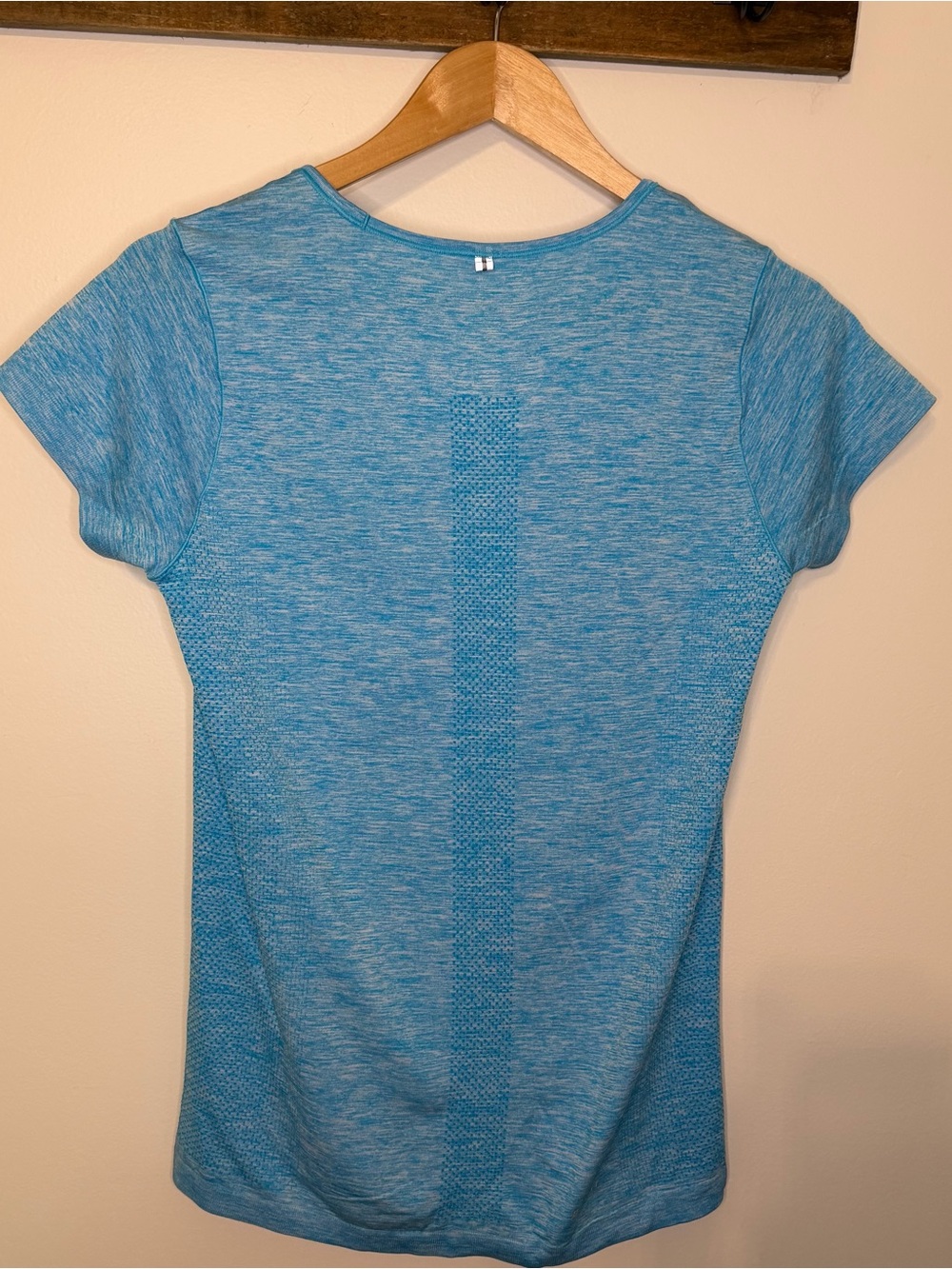 Nike Dri-FIT Women’s Running Short Sleeve Athletic Top Blue Heather Size Medium - Picture 4 of 6